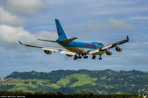 F-HSEX · Boeing 747-400, Martinique – Aimé Césaire