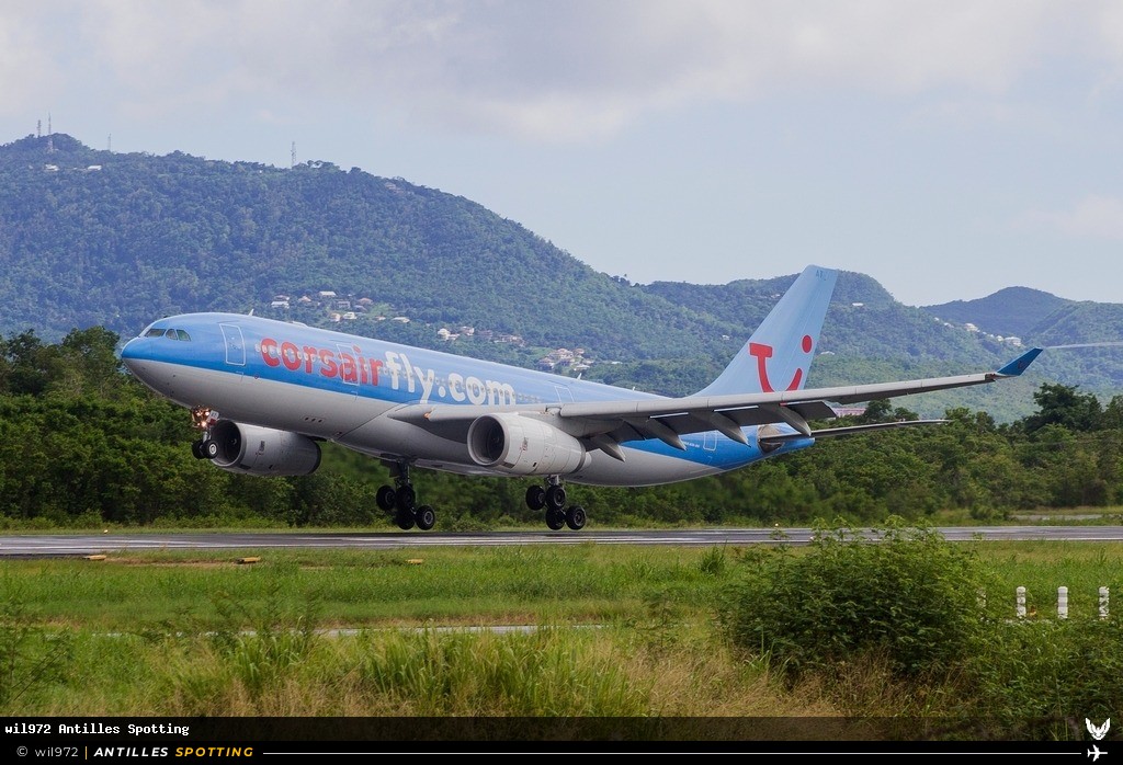 F-HCAT · Airbus A330-200, Corsairfly, Martinique – Aimé Césaire