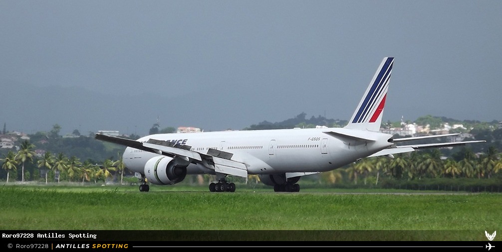 F-GSQS · Boeing 777-300ER, Air France, Martinique – Aimé Césaire