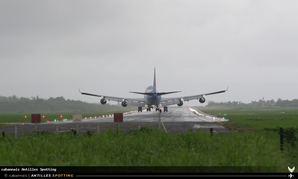 F-HSEA · Boeing 747-400, Corsair International, Martinique – Aimé Césaire