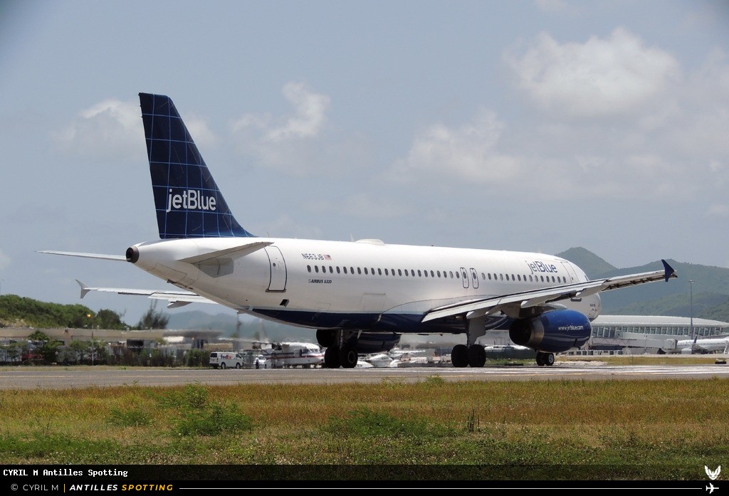 N663JB · Airbus A320, JetBlue, Sint Maarten – Princess Juliana