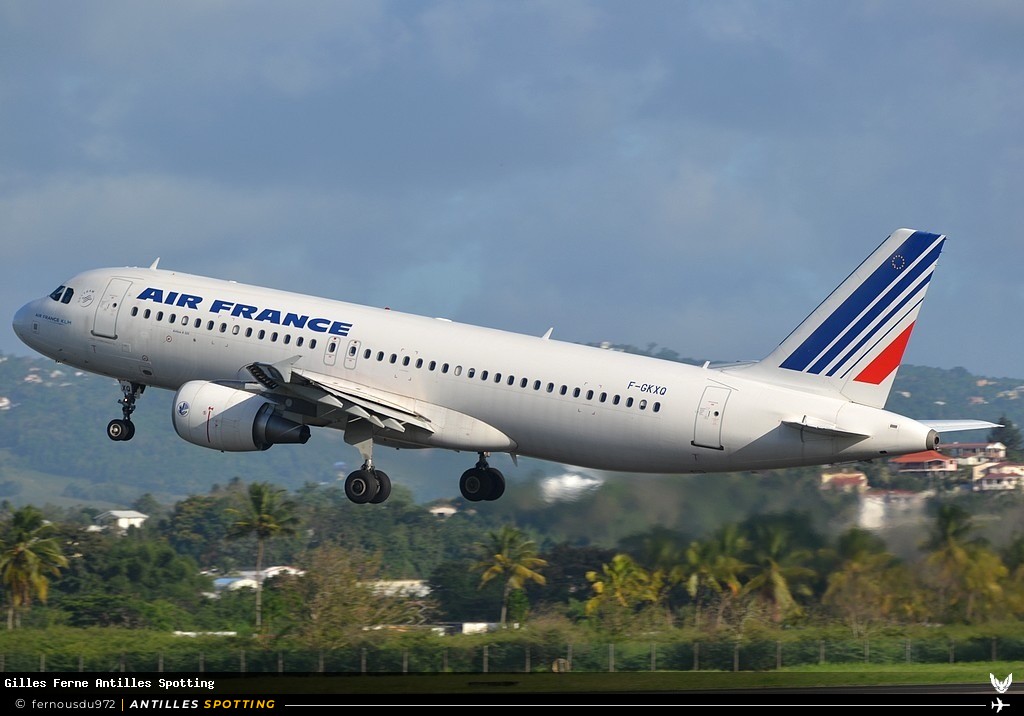 F-GKXQ · Airbus A320, Air France, Martinique – Aimé Césaire