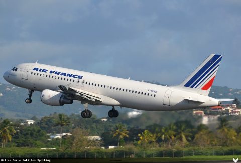 F-GKXQ · Airbus A320, Martinique – Aimé Césaire