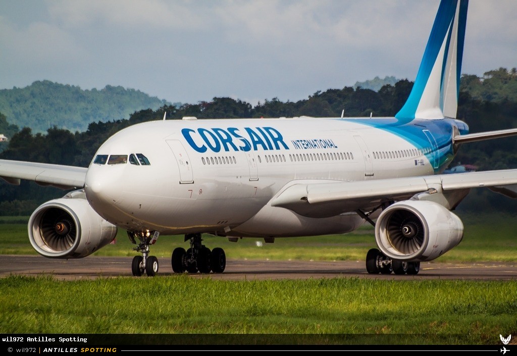 F-HBIL · Airbus A330-200, Corsair International, Martinique – Aimé Césaire