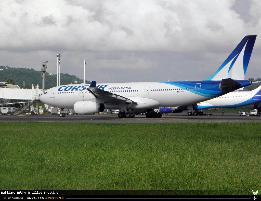 F-HBIL · Airbus A330-200, Corsair International, Martinique – Aimé Césaire
