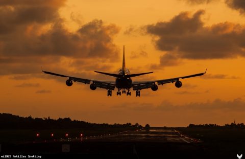 F-HSEA · Boeing 747-400, Martinique – Aimé Césaire