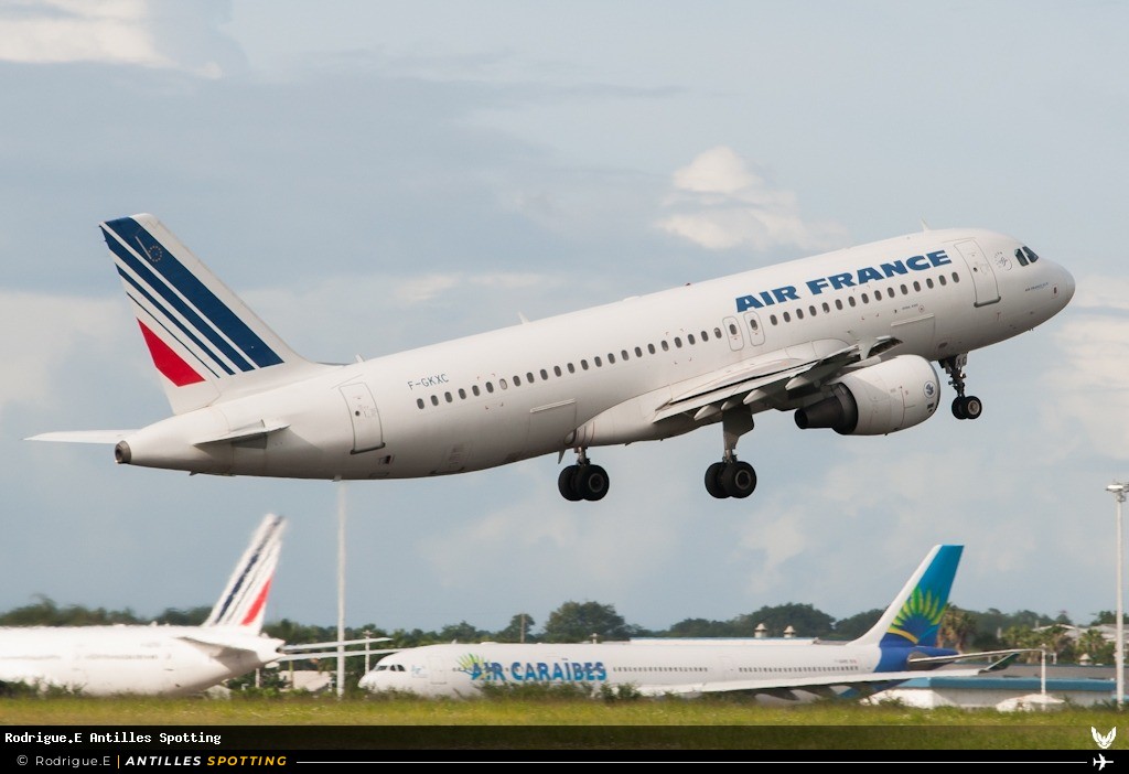 F-GKXC · Airbus A320, Air France, Pointe-à-Pitre – Maryse Condé