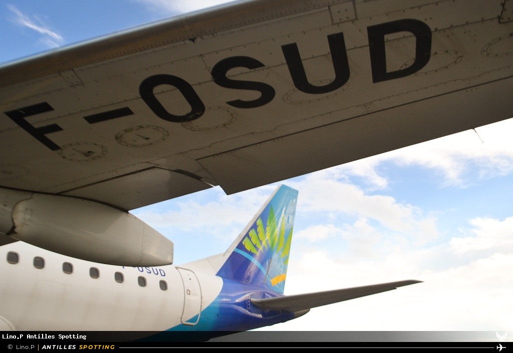 F-OSUD · Embraer E190, Air Caraïbes, Pointe-à-Pitre – Maryse Condé