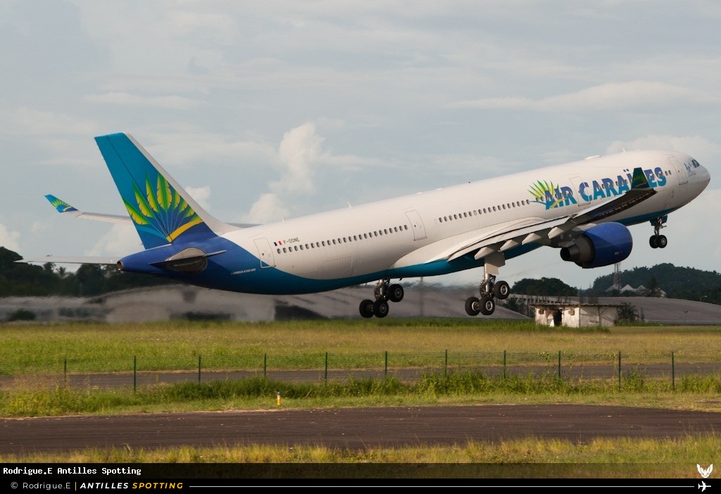 F-OONE · Airbus A330-300, Air Caraïbes, Pointe-à-Pitre – Maryse Condé