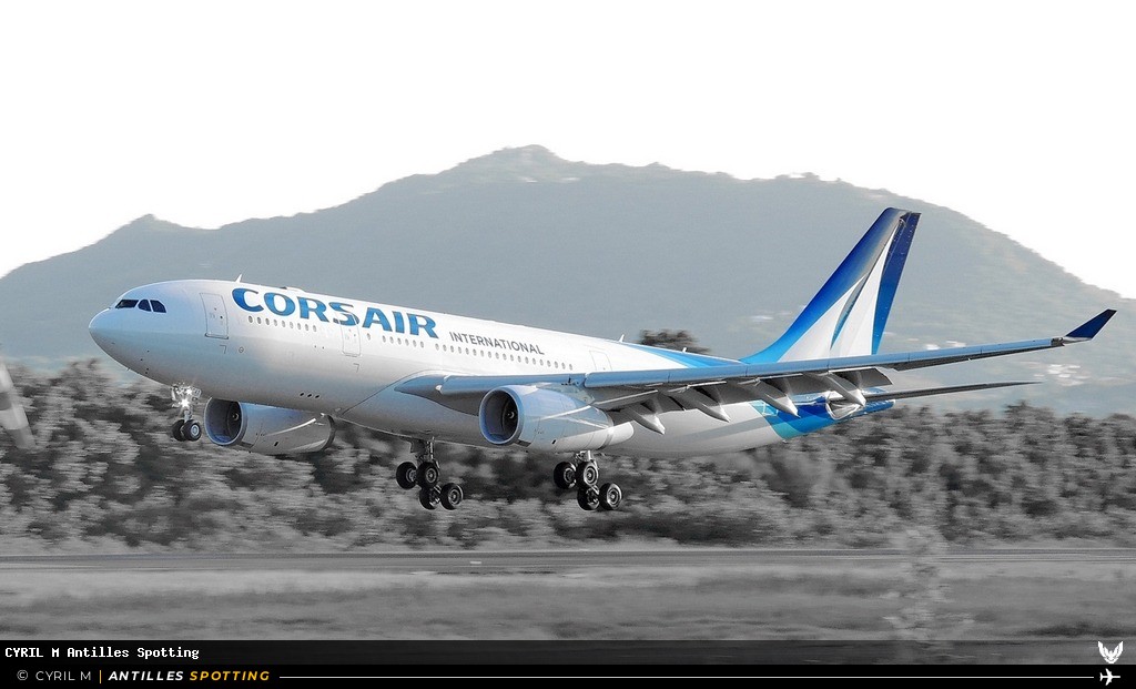 F-HCAT · Airbus A330-200, Corsair International, Martinique – Aimé Césaire
