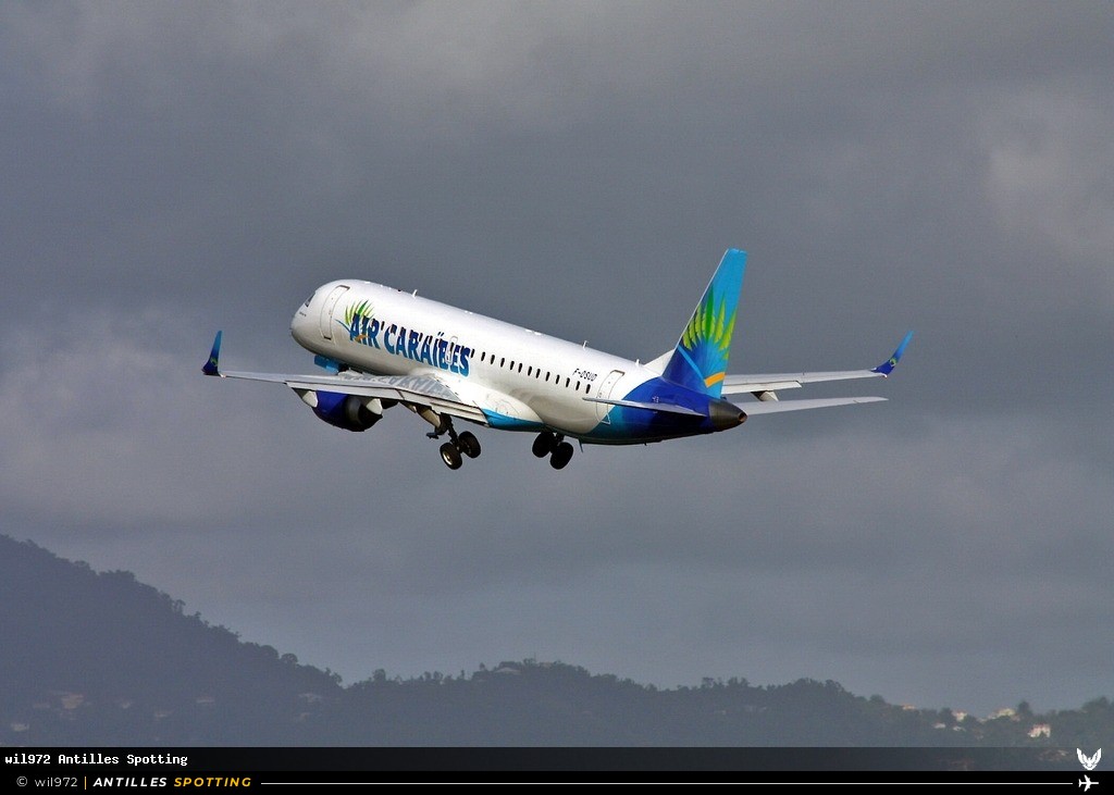 F-OSUD · Embraer E190, Air Caraïbes, Martinique – Aimé Césaire