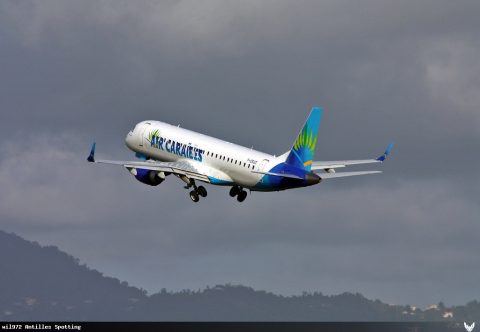 F-OSUD · Embraer E190, Martinique – Aimé Césaire