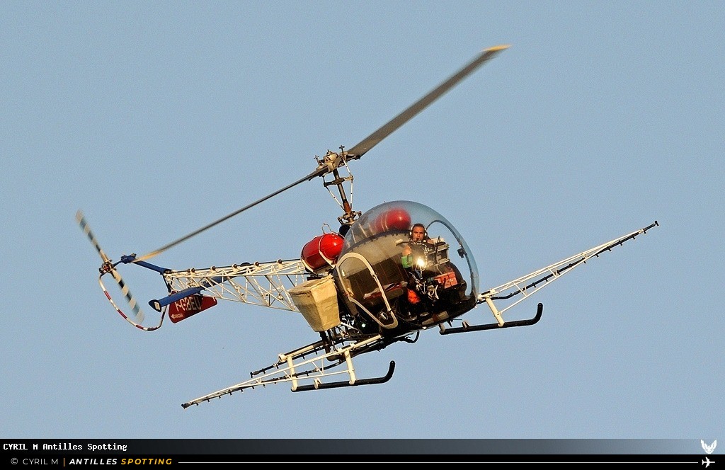F-GBEU · Bell 47, Air Antilles Associés, Martinique – Aimé Césaire