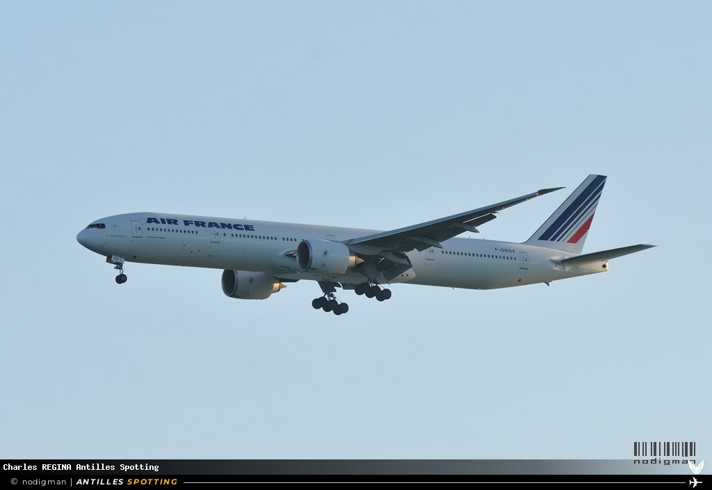 F-GSQX · Boeing 777-300ER, Air France, Martinique – Aimé Césaire