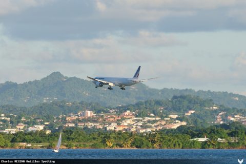 F-GSQX · Boeing 777-300ER, Martinique – Aimé Césaire