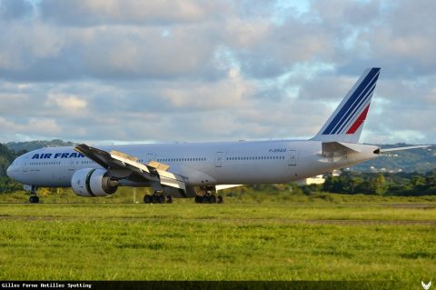 F-GSQO · Boeing 777-300ER, Martinique – Aimé Césaire