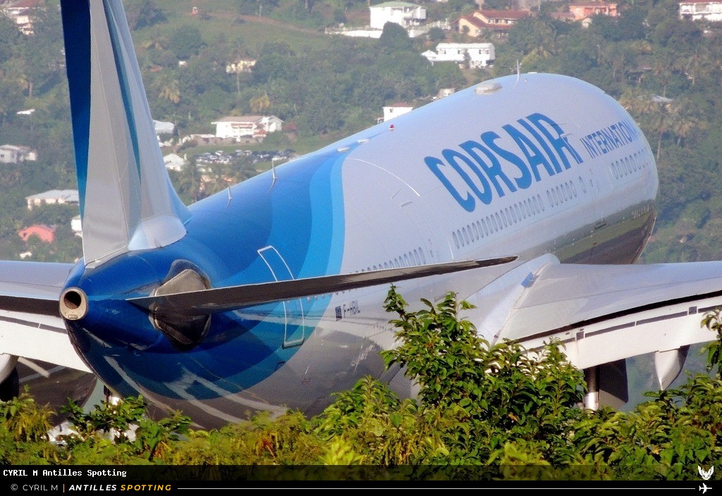 F-HBIL · Airbus A330-200, Corsair International, Martinique – Aimé Césaire