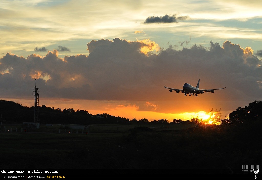 F-HSUN · Boeing 747-400, Corsair, Martinique – Aimé Césaire