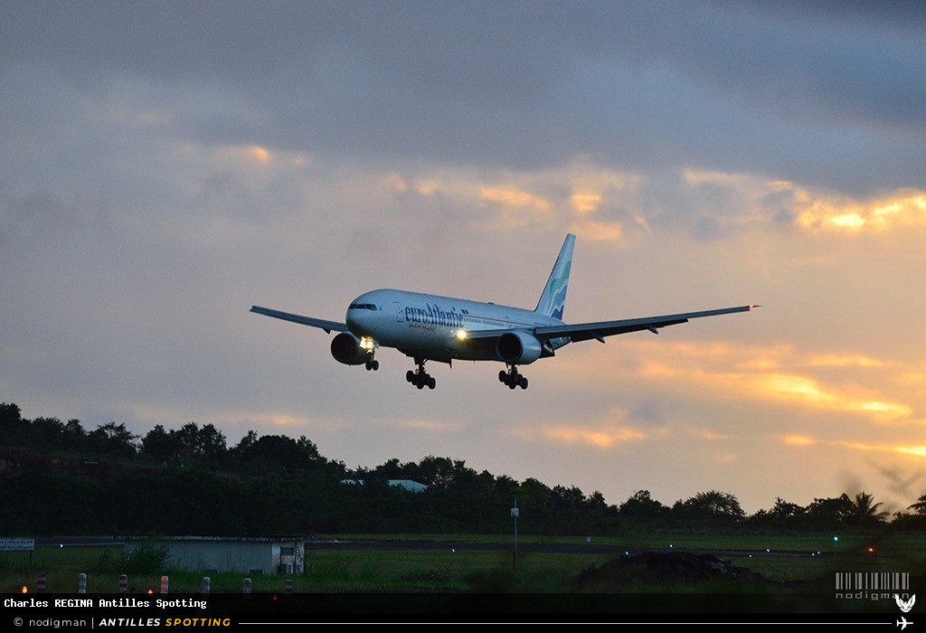 CS-TFM · Boeing 777-200, Euro Atlantic, Martinique – Aimé Césaire