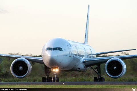 F-GSQR · Boeing 777-300ER, Pointe-à-Pitre – Maryse Condé