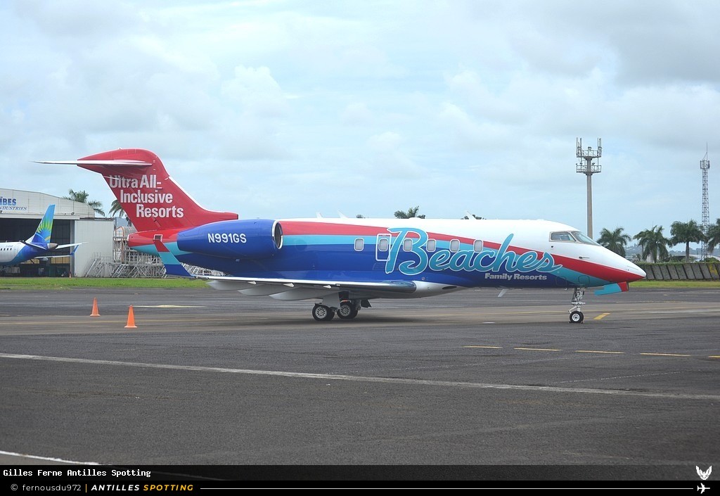 N991GS · Bombardier Challenger 300 / 350, Newair, Martinique – Aimé Césaire