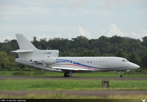 G-IONX · Dassault Falcon 7X, Martinique – Aimé Césaire