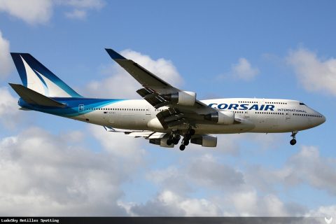 F-GTUI · Boeing 747-400, Martinique – Aimé Césaire