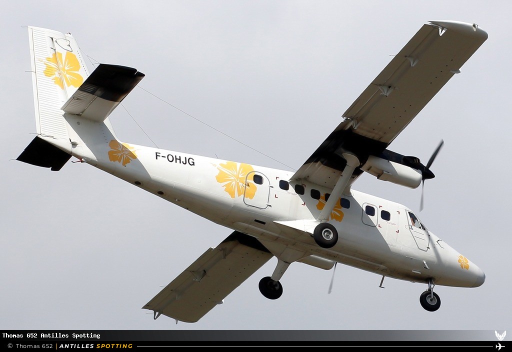 F-OHJG · De Havilland Canada DHC-6 Twin Otter, Air Antilles Express, Pointe-à-Pitre – Maryse Condé
