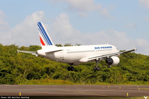 F-GKXQ · Airbus A320, Pointe-à-Pitre – Maryse Condé