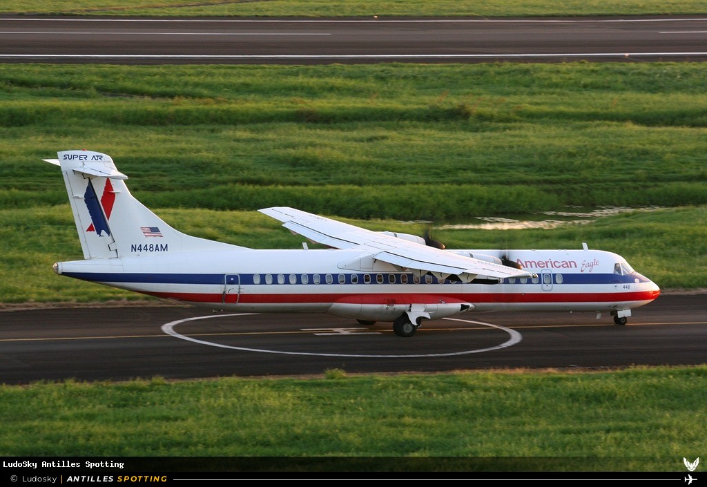 N448AM · ATR 72-200, American Eagle, Martinique – Aimé Césaire