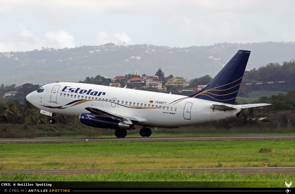 YV497T · Boeing 737-200, Estelar, Martinique – Aimé Césaire