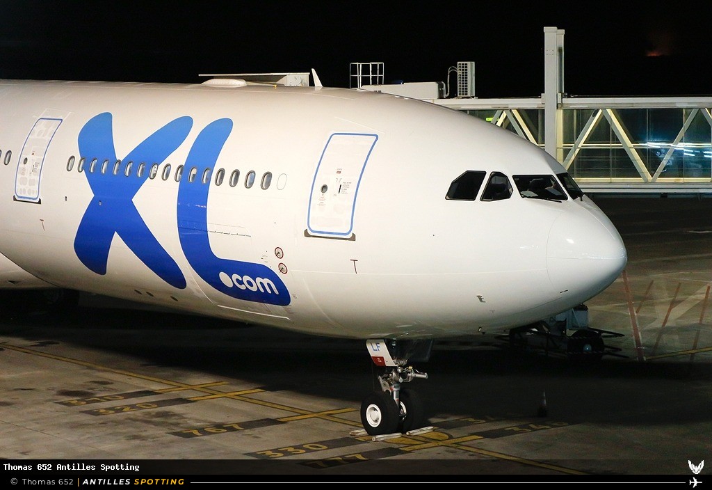 F-HXLF · Airbus A330-300, XL Airways France, Pointe-à-Pitre – Maryse Condé