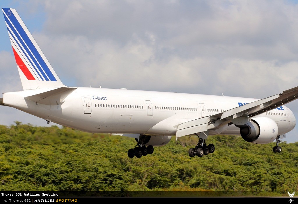 F-GSQT · Boeing 777-300ER, Air France, Pointe-à-Pitre – Maryse Condé