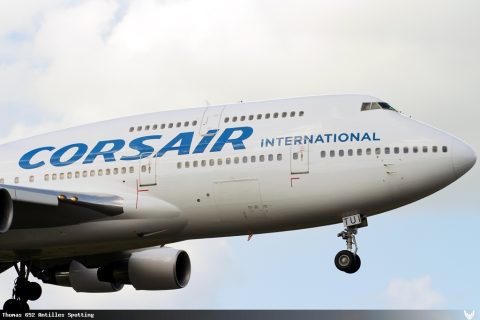 F-GTUI · Boeing 747-400, Pointe-à-Pitre – Maryse Condé