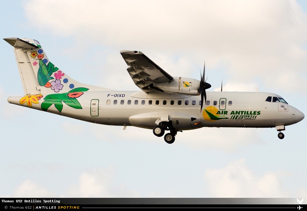 F-OIXD · ATR 42-500, Air Antilles Express, Pointe-à-Pitre – Maryse Condé