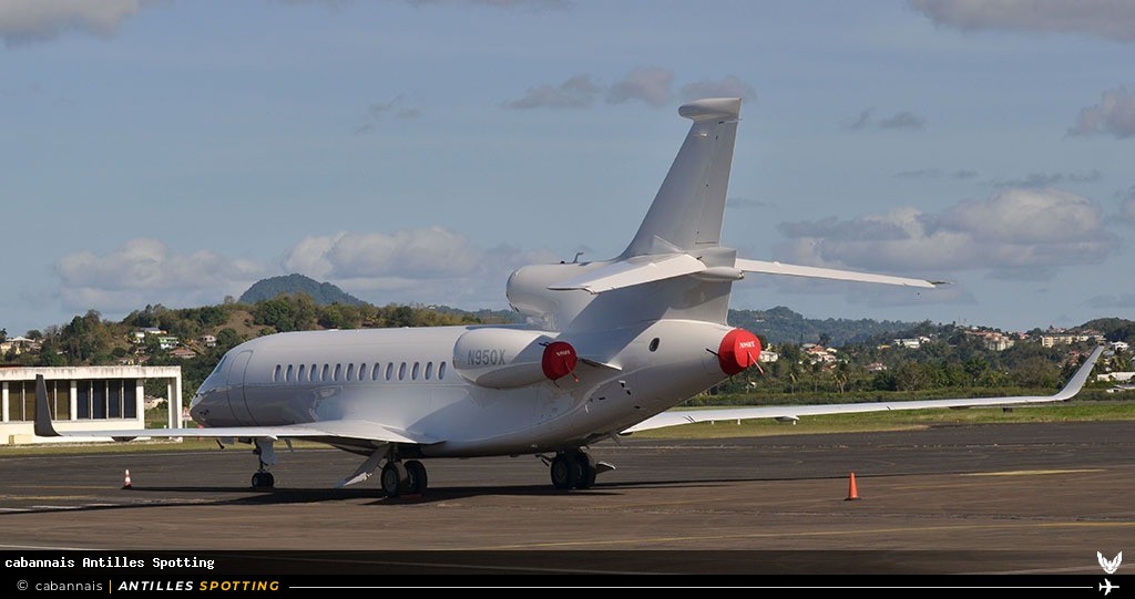 N950X · Dassault Falcon 7X, Privé, Martinique – Aimé Césaire