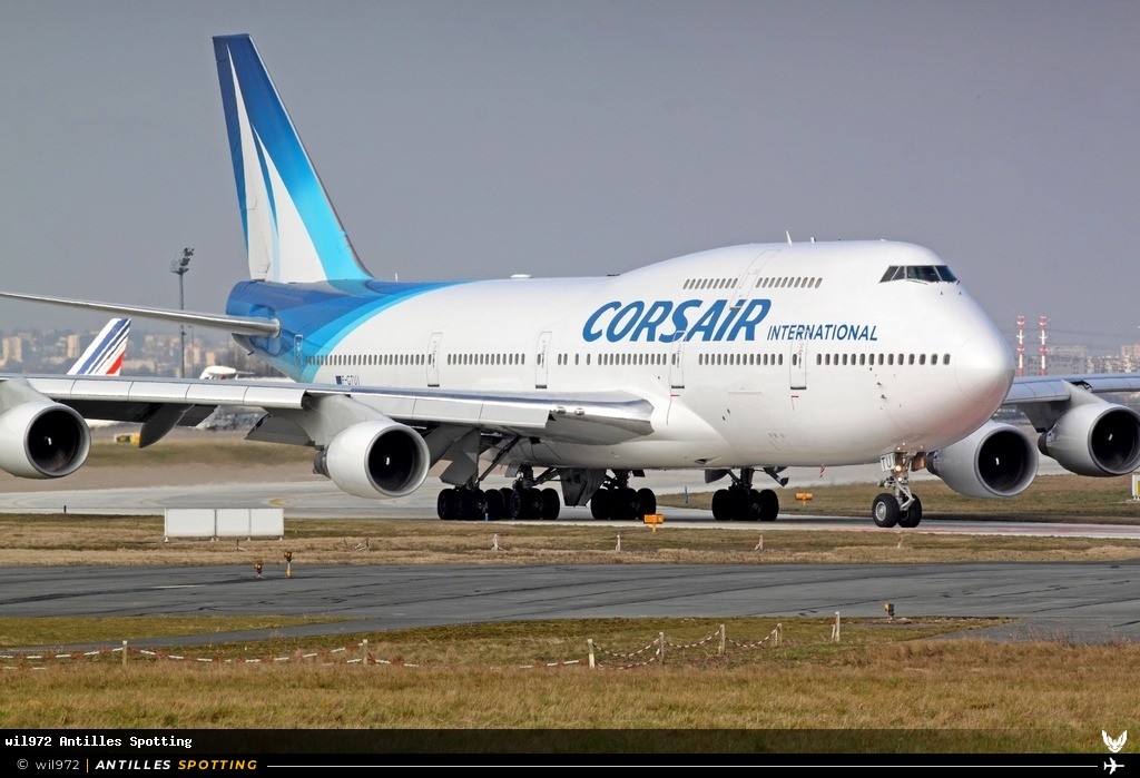 F-GTUI · Boeing 747-400, Corsair International, Paris-Orly