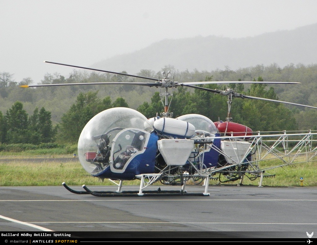F-GBEU · Bell 47, SICA TG, Martinique – Aimé Césaire