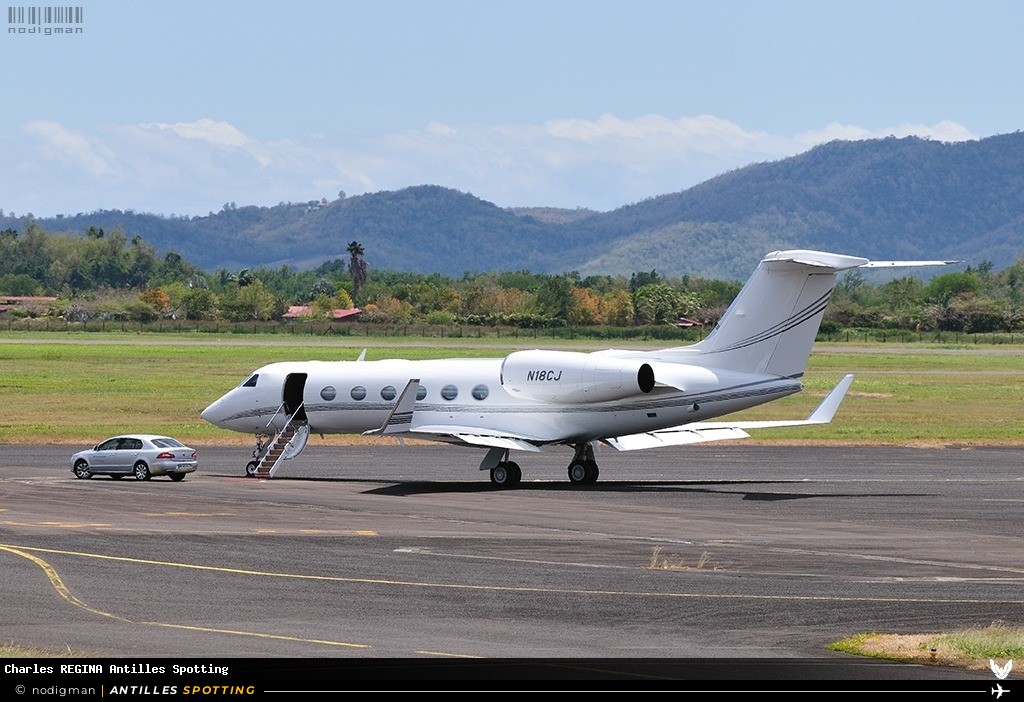 N18CJ · Gulfstream GIV / G450, Privé, Martinique – Aimé Césaire