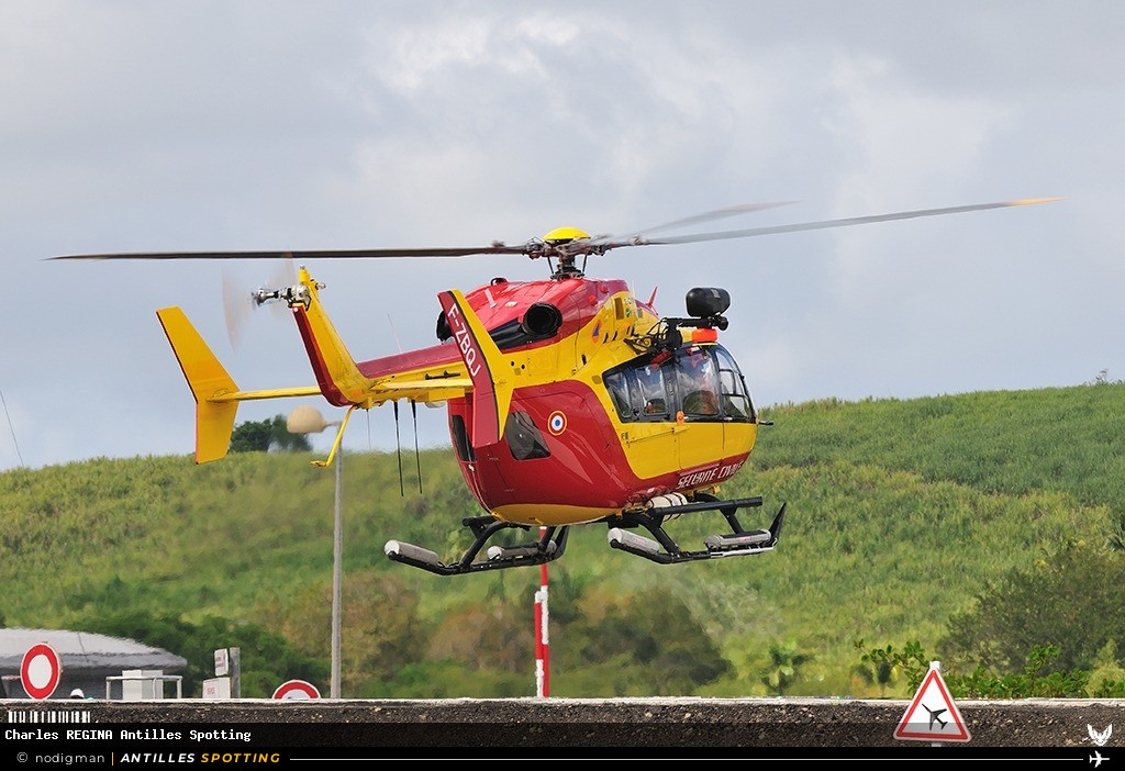 F-ZBQJ · Airbus Helicopters H145 / EC145, Sécurité civile, Martinique – Aimé Césaire