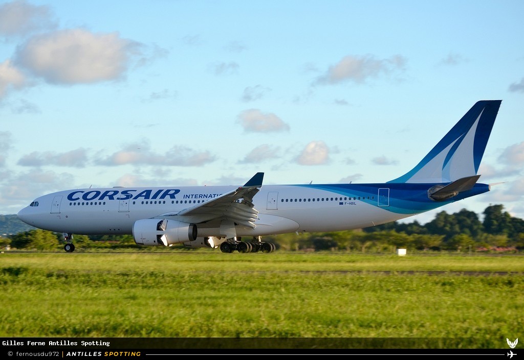 F-HBIL · Airbus A330-200, Corsair International, Martinique – Aimé Césaire