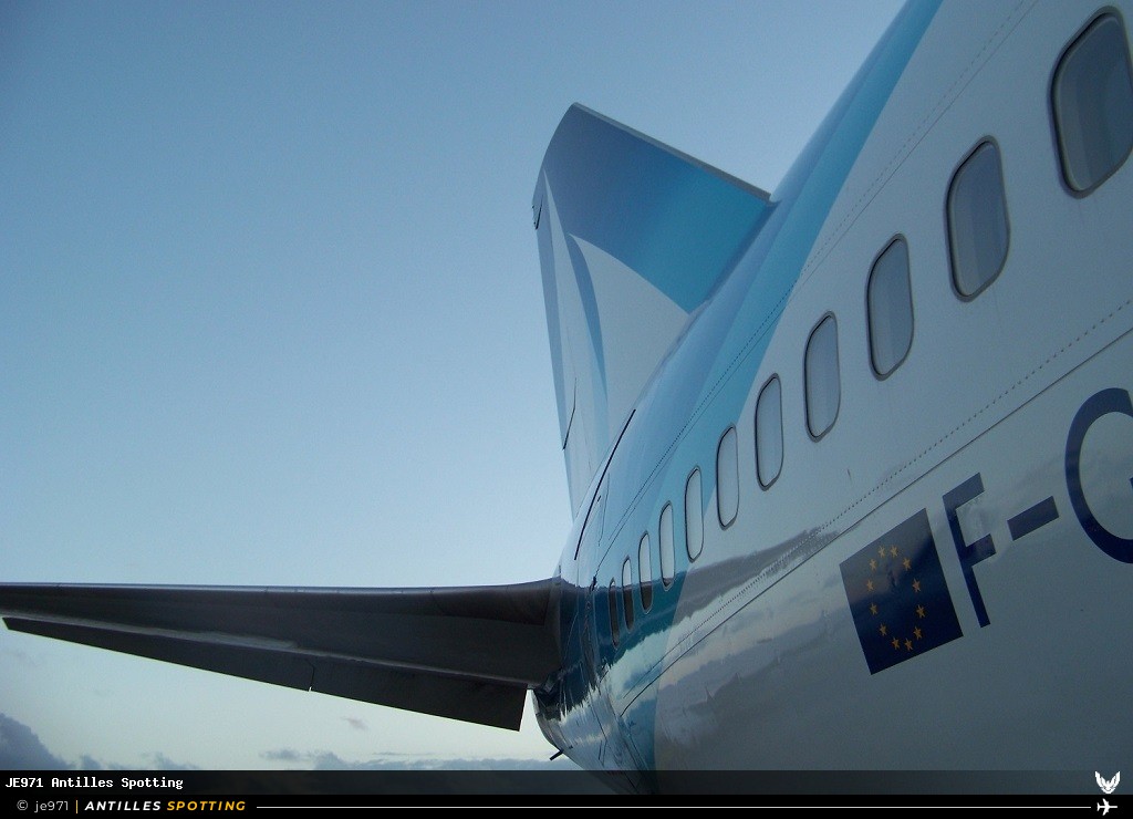 F-GTUI · Boeing 747-400, Corsair International, Pointe-à-Pitre – Maryse Condé