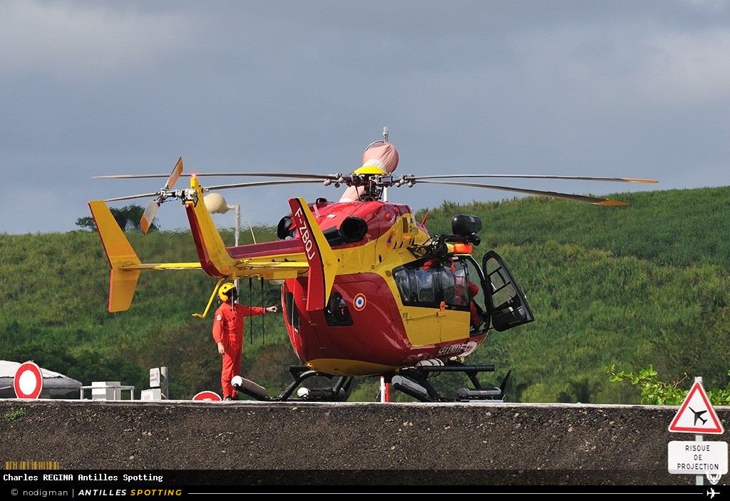 F-ZBQJ · Airbus Helicopters H145 / EC145, Sécurité civile, Martinique – Aimé Césaire