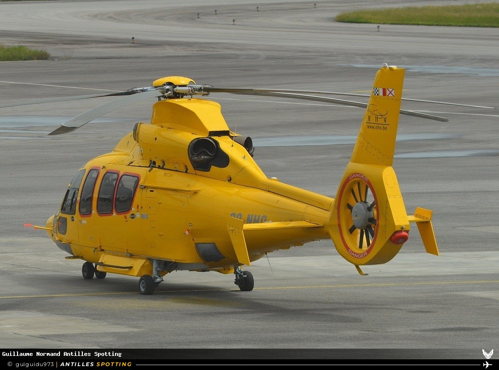 OO-NHQ · Airbus Helicopters H155 / EC155, Noordzee Helikopters Vlaanderen, Cayenne – Félix Éboué