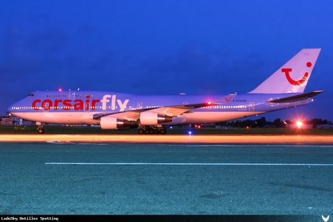 F-HSUN · Boeing 747-400, Pointe-à-Pitre – Maryse Condé