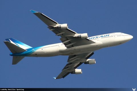 F-GTUI · Boeing 747-400, Martinique – Aimé Césaire