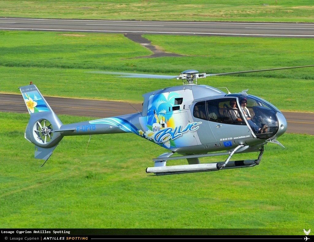 F-OPYB · Airbus Helicopters H120 / EC120 Colibri, Héli Blue, Martinique – Aimé Césaire