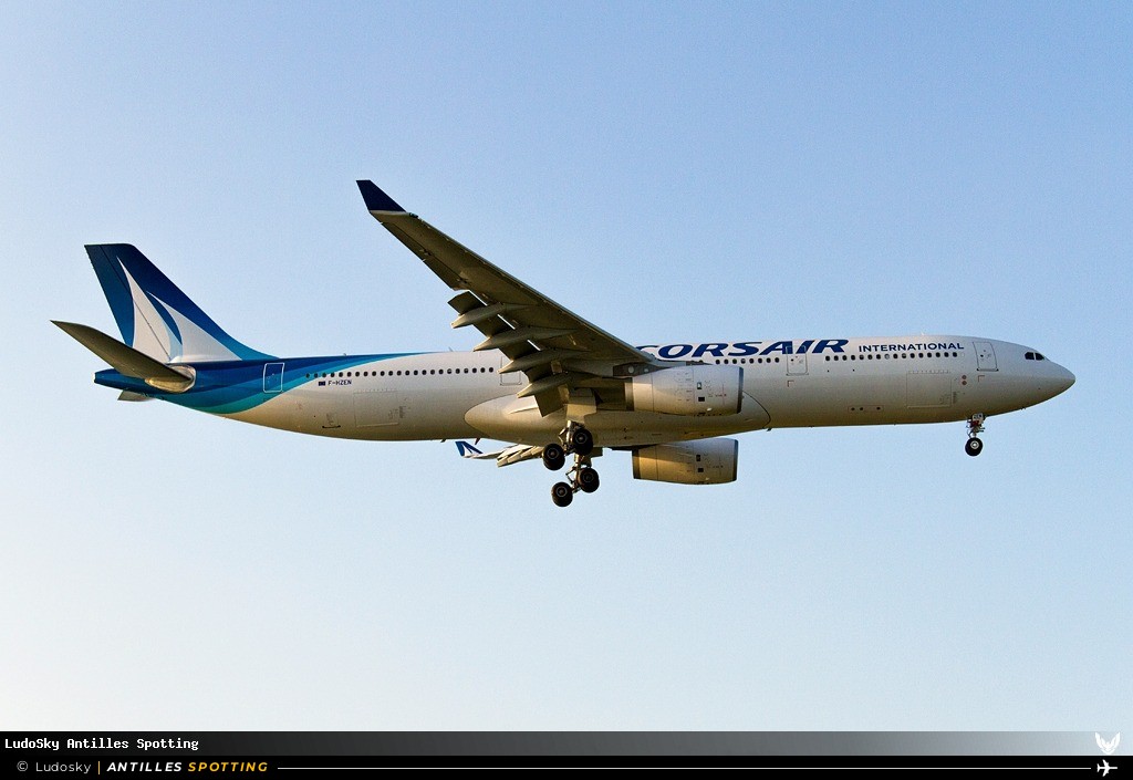 F-HZEN · Airbus A330-300, Corsair International, Martinique – Aimé Césaire