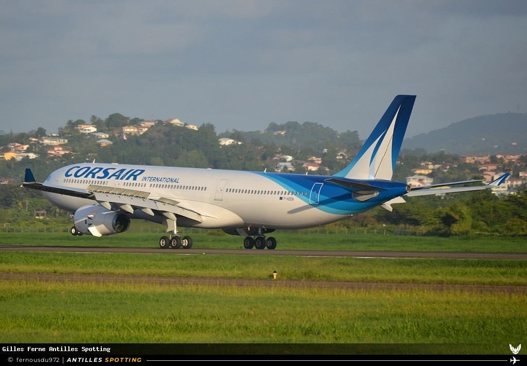 F-HZEN · Airbus A330-300, Corsair International, Martinique – Aimé Césaire