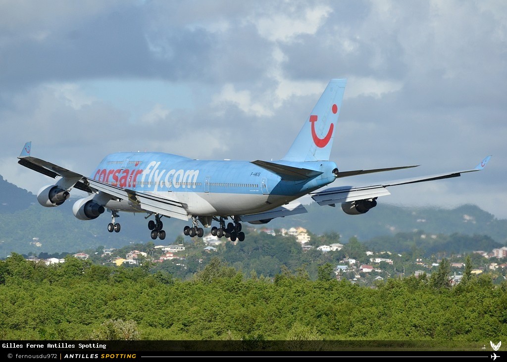 F-HKIS · Boeing 747-400, Corsairfly, Martinique – Aimé Césaire